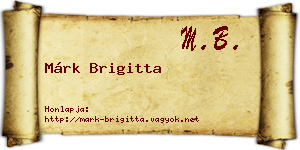 Márk Brigitta névjegykártya